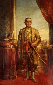 Portret van Boeddha Yodfa Chulaloke door Thai School