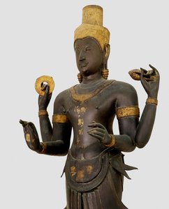 Beeld van Vishnu (brons)