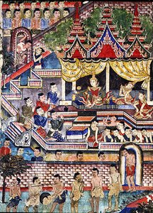 Wiharn Laikarn, episode uit Jataka Sang Thong door Thai School