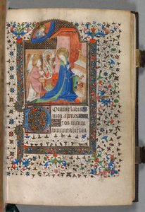 Getijdenboek (Gebruik van Parijs): Fol. 37r, Annunciatie door The Bedford Master