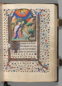 Getijdenboek Gebruik van Parijs: Fol. 77r, David, ca. 1420