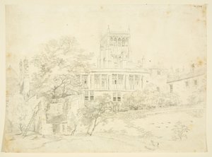 Tuinzijde van een van de Prebendal Huizen door The Rev. John Eagles