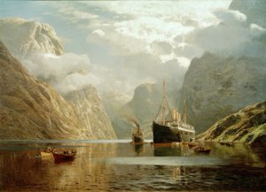De Auguste Victoria in de Naeröfjord