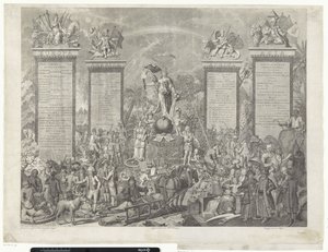 Allegorische voorstelling van de wereld door Theodoor Koning