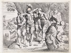 Odysseus in het land van de lotuseters door Theodoor van Thulden