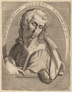 Aggaeus door Theodor Galle after Jan van der Straet