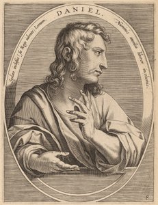Daniël door Theodor Galle after Jan van der Straet