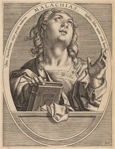 Malachias door Theodor Galle after Jan van der Straet