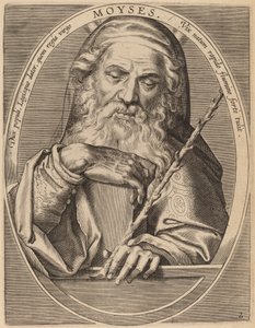 Mozes door Theodor Galle after Jan van der Straet