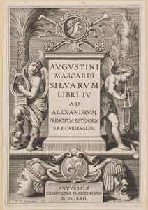 Titelpagina voor Agostino Mascardi, Silvarium Libri IV