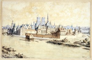 Het paleis en de stad in 1530 (compositie retrospectief)