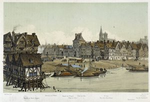 Zicht op het stadhuis van Parijs