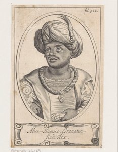 Portret van Aben Humeya, koning van Granada door Theodor Matham