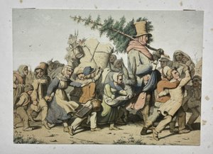Sint-Nicolaas omringd door kinderen