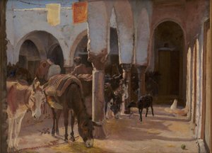 Een ezelstal in Tunis