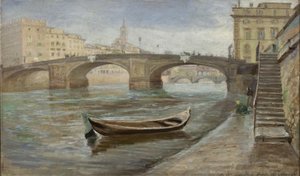 Een Bewolkte Dag in Florence nabij Ponte Santa Trinità