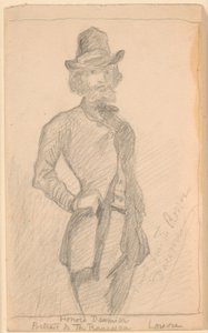 Kopie van H. Daumiers schilderij van Th. Rousseau in het Louvre door Theodor Philipsen