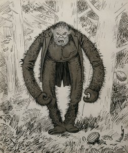 De natuur sliep, toen hij werd geschapen door Theodor Kittelsen