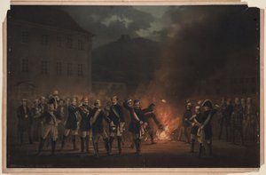 Fakkeloptocht in Heidelberg op 30 januari 1857 door Theodor Verhas