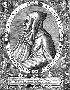 Albertus Magnus c1200-1280 Duits-geboren Dominicaanse monnik, late 16e eeuw door Theodor de Bry