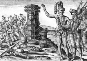 Florida Indianen door Theodor de Bry