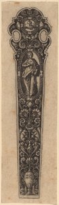 Ornament voor Mesheft door Theodor de Bry