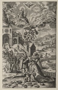 Gebed door Theodor de Bry