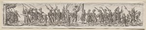 Soldaten op Mars door Theodor de Bry