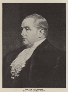 De overleden Lord Hannen door Theodore Blake Wirgman