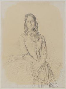 Portret van Madame Ravaisson door Théodore Chassériau