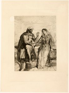 Ze bedankte me, plaat twee uit Othello door Théodore Chassériau