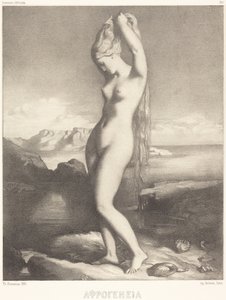 Venus Anadyomene door Théodore Chassériau