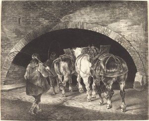 Adelphi Wharf door Theodore Gericault