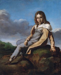 Alfred Dedreux (1810-1860) als kind door Theodore Gericault