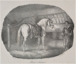 Hanover Paard door Theodore Gericault
