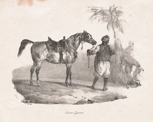 Egyptische Merrie, 1822 door Theodore Gericault