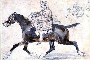 Engelse slager te paard
