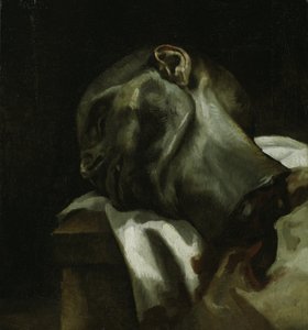 Hoofd van een Geguillotineerde Man
