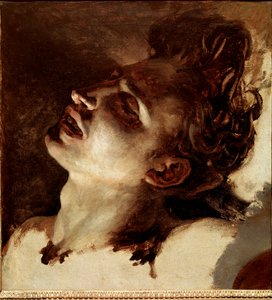 Hoofd van een dode jonge man door Theodore Gericault