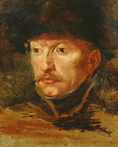 Hoofd van een ruiter (portret van Luitenant Dieudonne), ca.1812