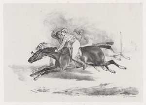 La Course (De race) door Theodore Gericault