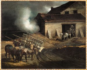 De vier a platre. De gipsoven ... door Theodore Gericault