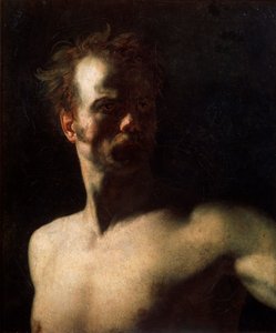 Naaktstudie, ca. 1810-ca. 1811 door Theodore Gericault