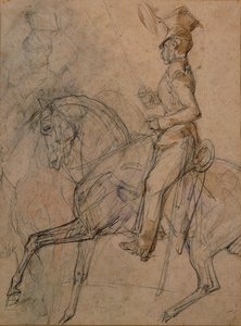 Officier van de Poolse Lansiers door Theodore Gericault