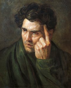 Portret van Lord Byron, door Jean-Louis Theodore Gericault