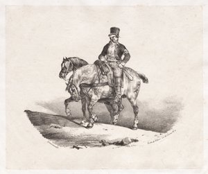 Postbode of twee aangespannen paarden