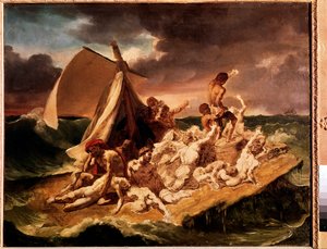 Voorbereidende studie voor het vlot van de Medusa