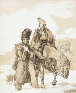 Terugkeer uit Rusland door Theodore Gericault