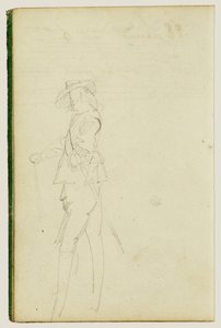 Staande cavalier door Theodore Gericault