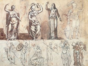 Studie van antieke modellen